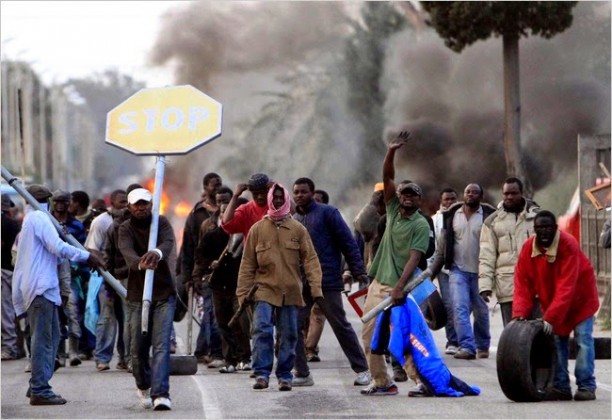 This is a image from the streets of Italy today