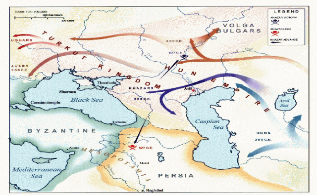 Khazarer har ikke noen tilknytning til Israels 12 stammer, eller Abraham. De er mongoler med europeisk utvanning.