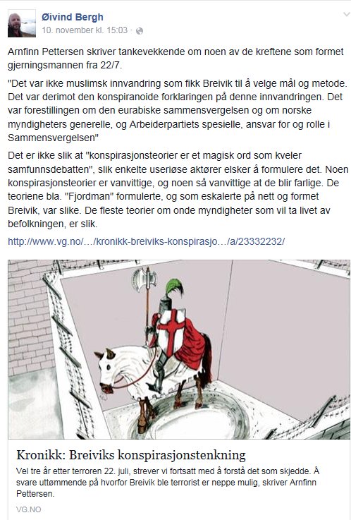Arbeiderpartimannen Øivind Bergh trenger ikke lure lenger. Det var ikke konspirasjonsteoretikere som stod bak, mange strever heller ikke så mye med å forstå lenger, de vet.