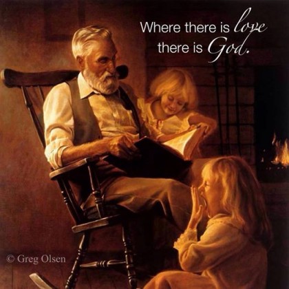 Tar en avstand fra Sønnen, Kjærligheten inkarnert, tar en også avstand fra Faderen, og Kjærligheten..