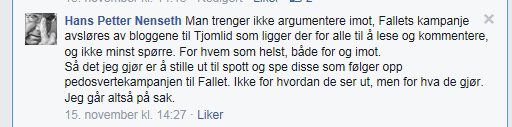 Henge ut til spott og spe