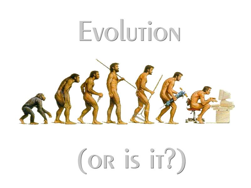 Kan Darwins utviklingsteori oppleves i reversert form; at mennesket fødes som menneske og ender opp som ape?